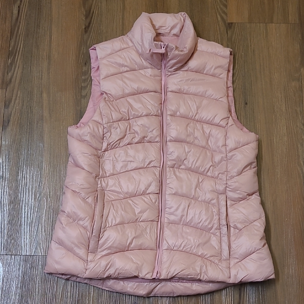 LOFT Light Pink Quilted Vest for women‎ zise S new